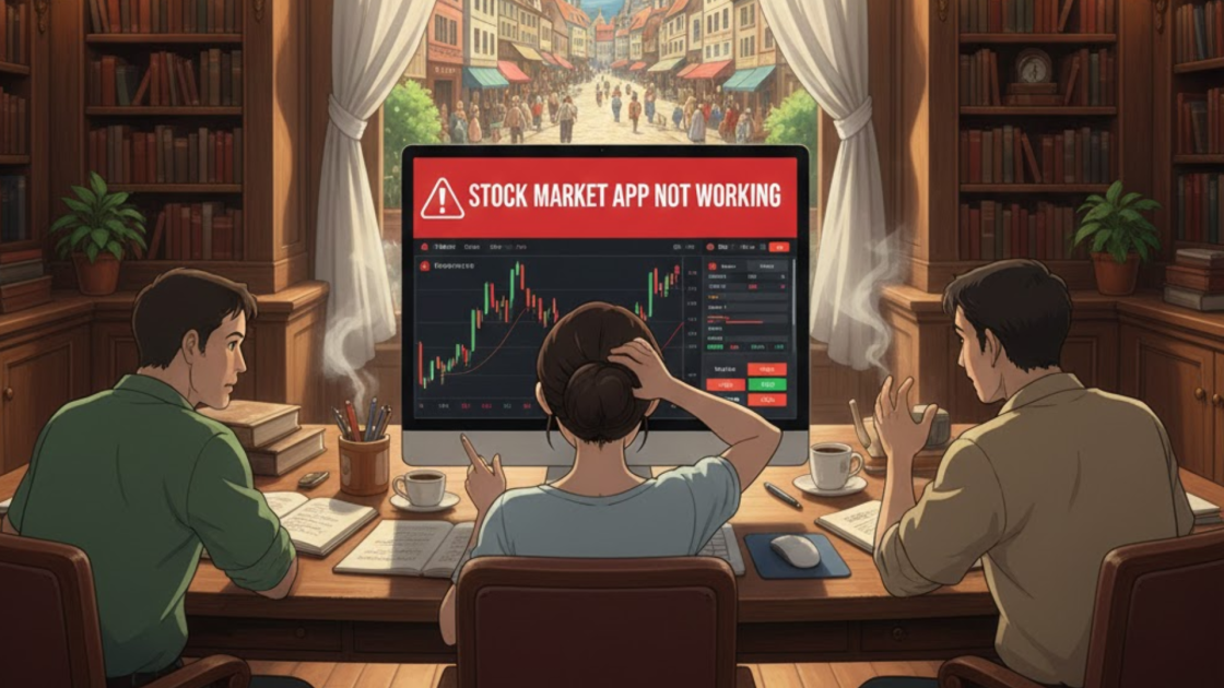 stock market app not working