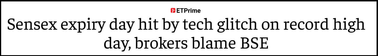 bse technical glitch