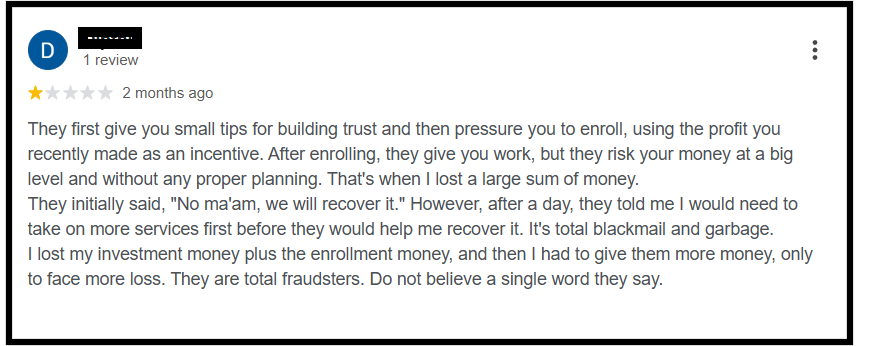 Fusiontech Research complaints