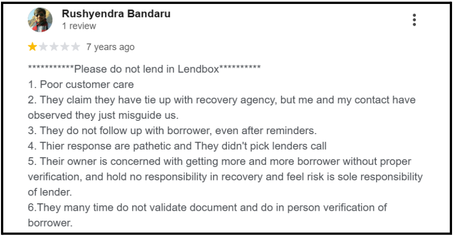 lendbox complaint
