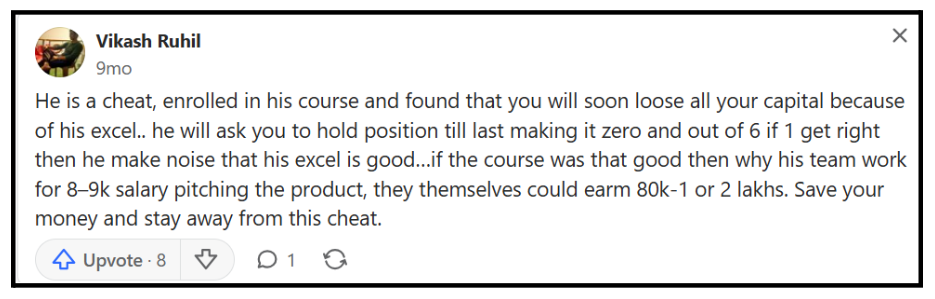 Ruchir Gupta Complaints