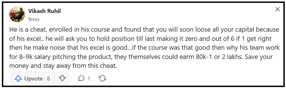 Ruchir Gupta Complaints