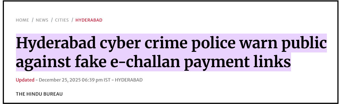 E-Challan Scams