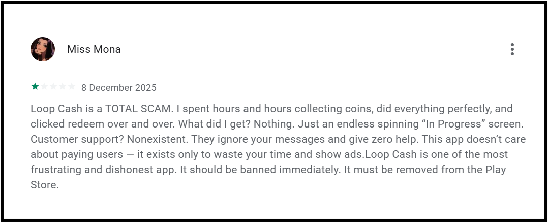 Loop Cash complaints