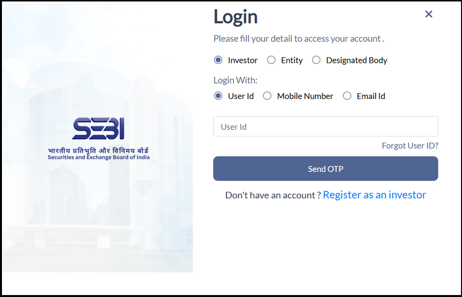 sebi complaint portal