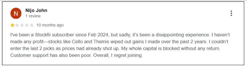 Stockifi user review