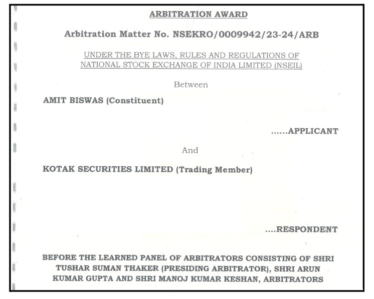 kotak securities case
