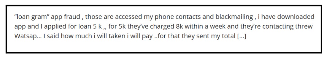 Loan Gram App Complaints 