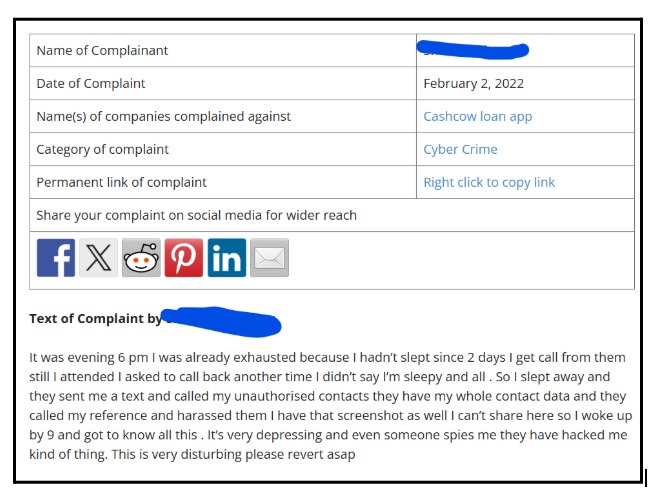 Cash Cow Loan App Complaints