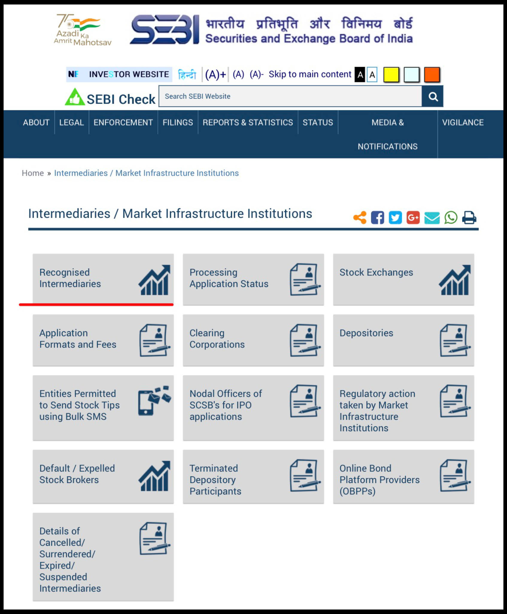 recognised intermediaries
