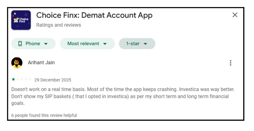 Complaint showing substantial portfolio losses incurred while following external dealer trade calls.
