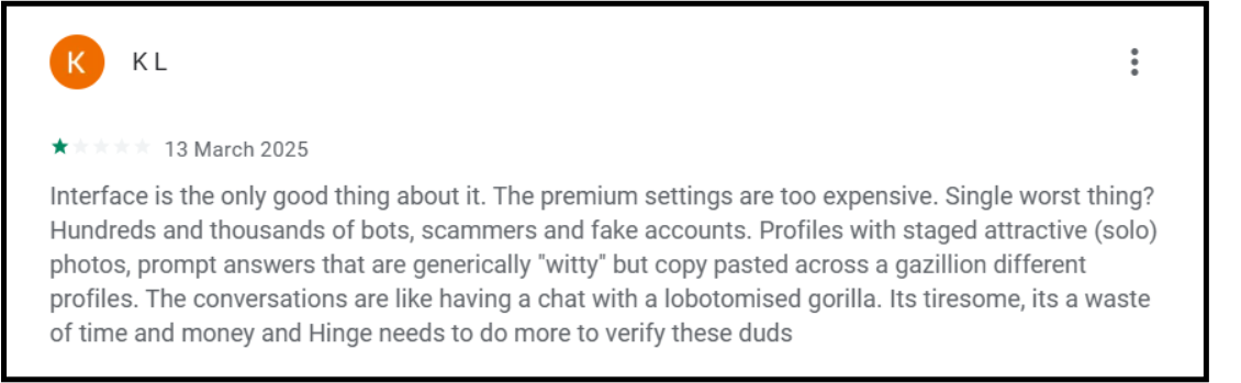 Hinge dating app real or not