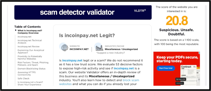 IncoinPay real or fake