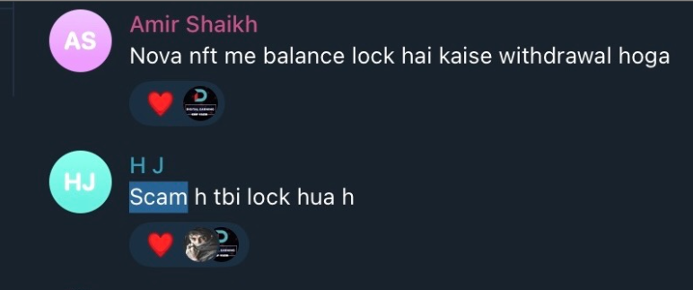 Nova NFT scam