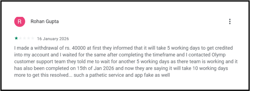 Olymp Trade Withdrawal Problems