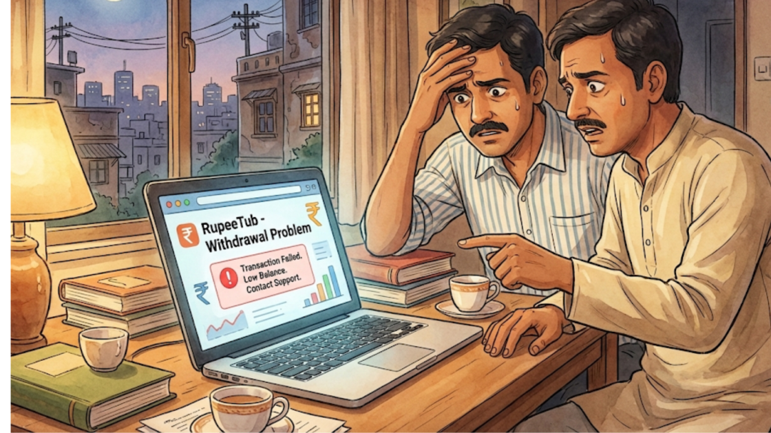 RupeeTub Withdrawal Problem