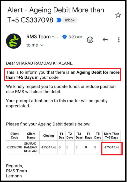 Lemonn Trading Issues