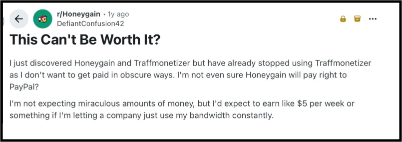 Traffmonetizer complaint
