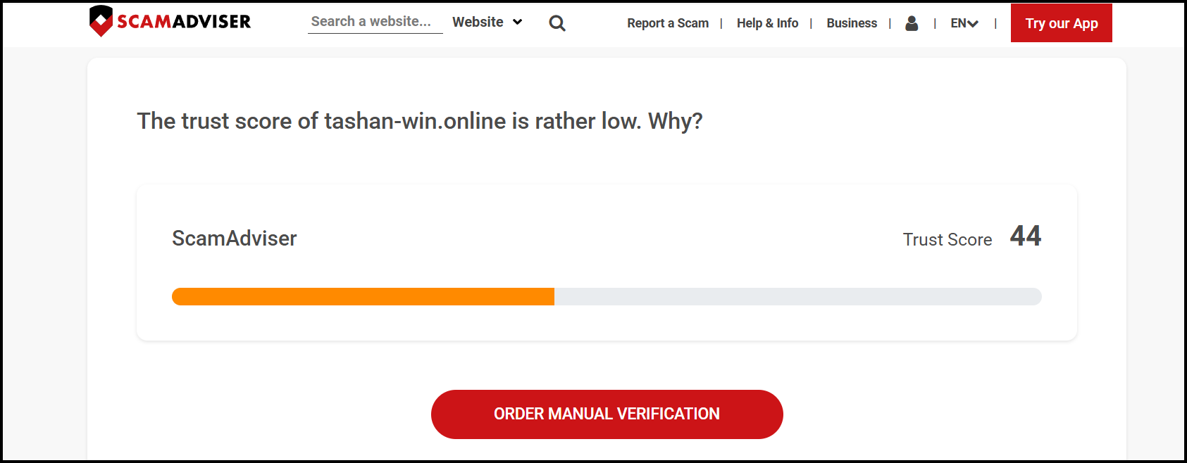 tashan win safe or not