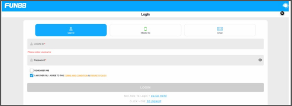 Fun88 Login