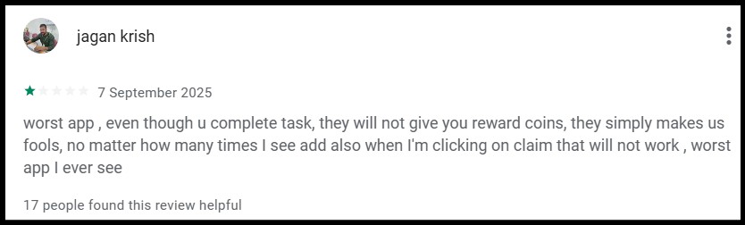 Solve and Earn App User Complaints 