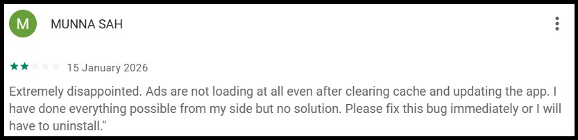 Solve and Earn App Bugs
