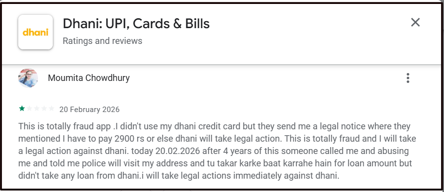Dhani Loan fraud