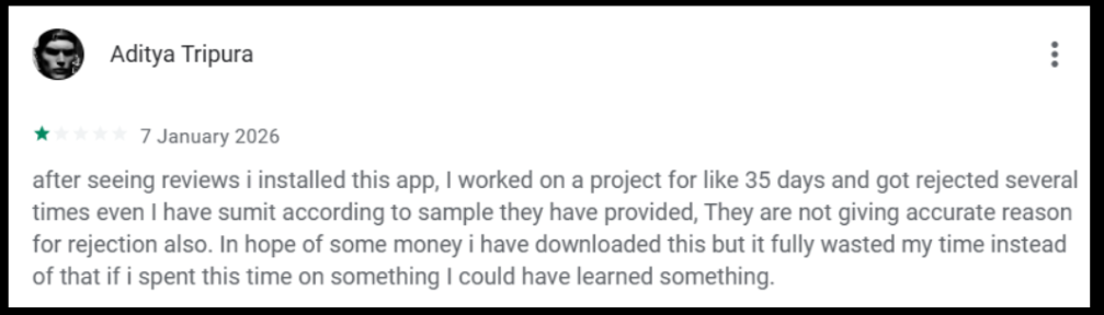 task rejection complaint