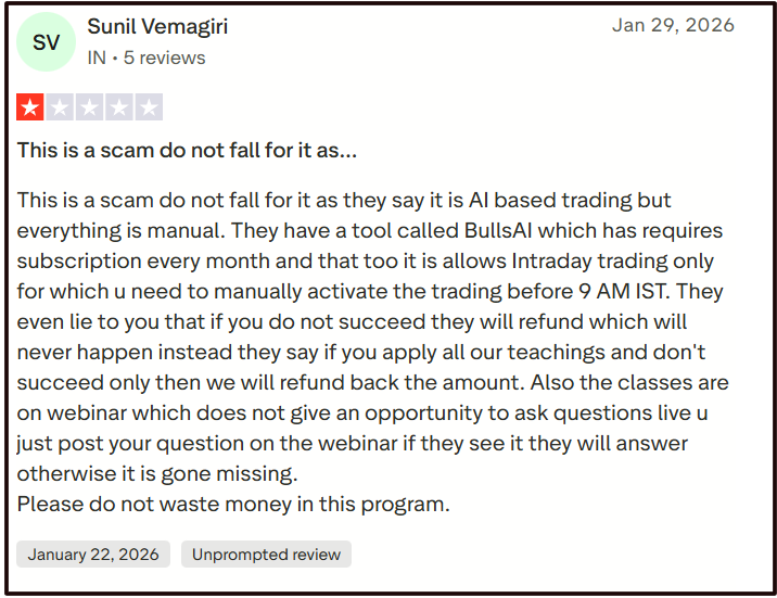 Rahul Chandra refund issues