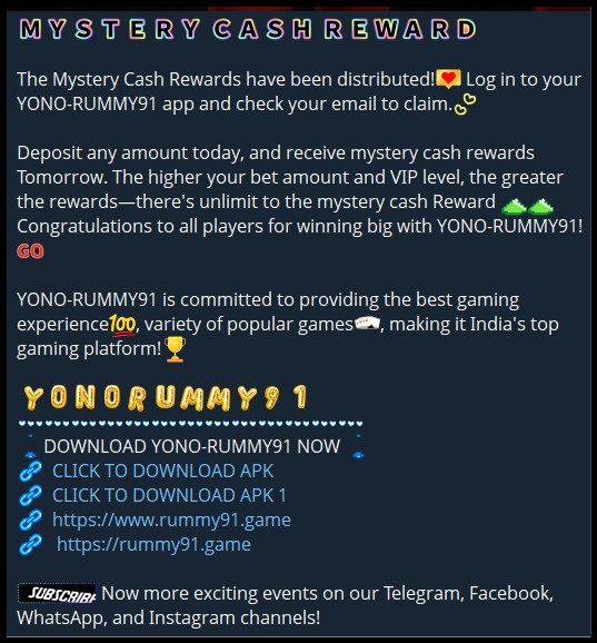 Rummy 91 Telegram Channel