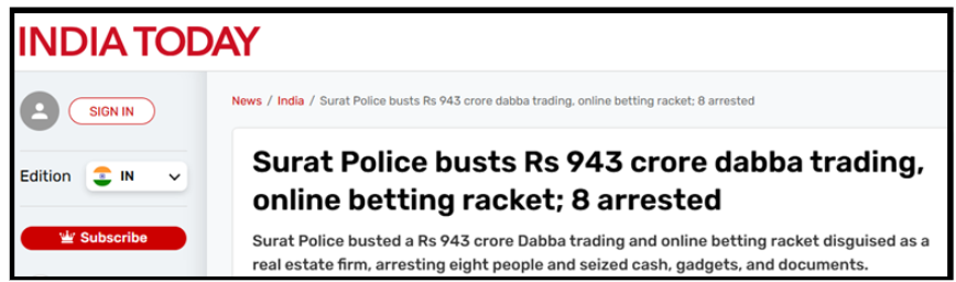 Dabba trading exposed