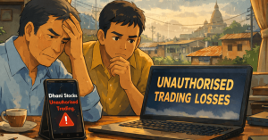 Dhani Stocks Unauthorised Trading