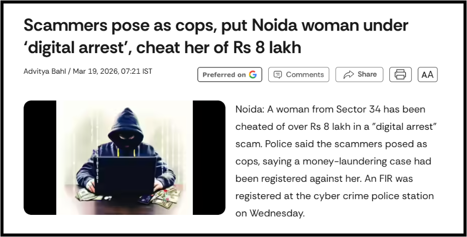 Digital arrest Noida