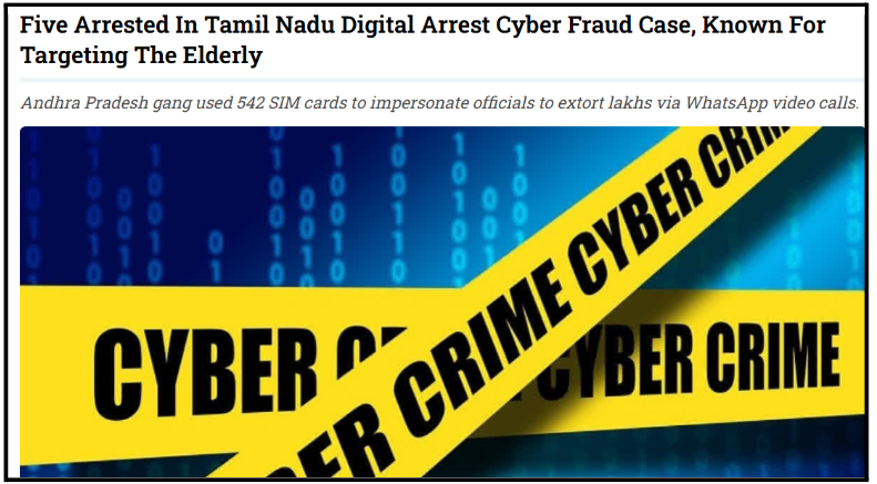 Digital arrest fraud