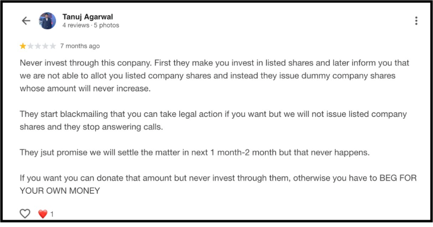 GA Capital unlisted share