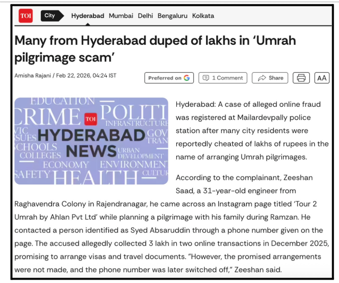 Hyderabad Umrah Scam