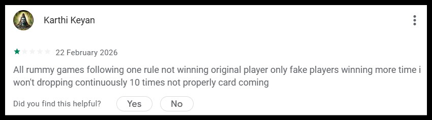 Junglee Rummy complaints