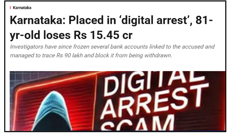 Karnataka Digital arrest case