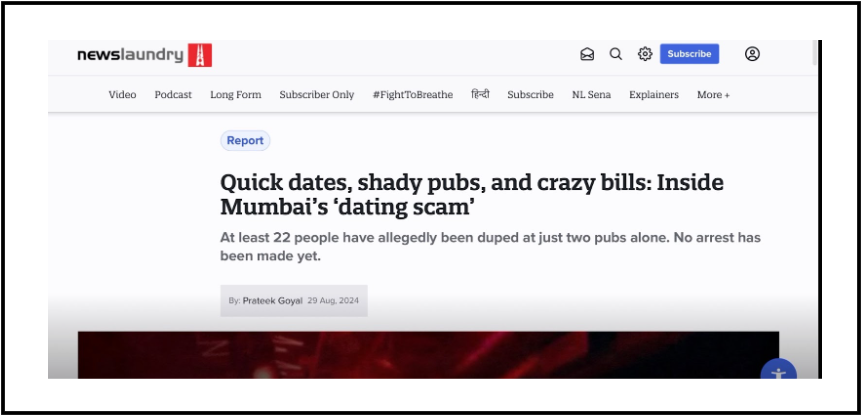 Mumbai quick dates scam