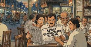 SBICAP Unauthorised Trading