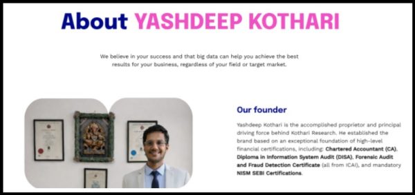Yashdeep Kothari