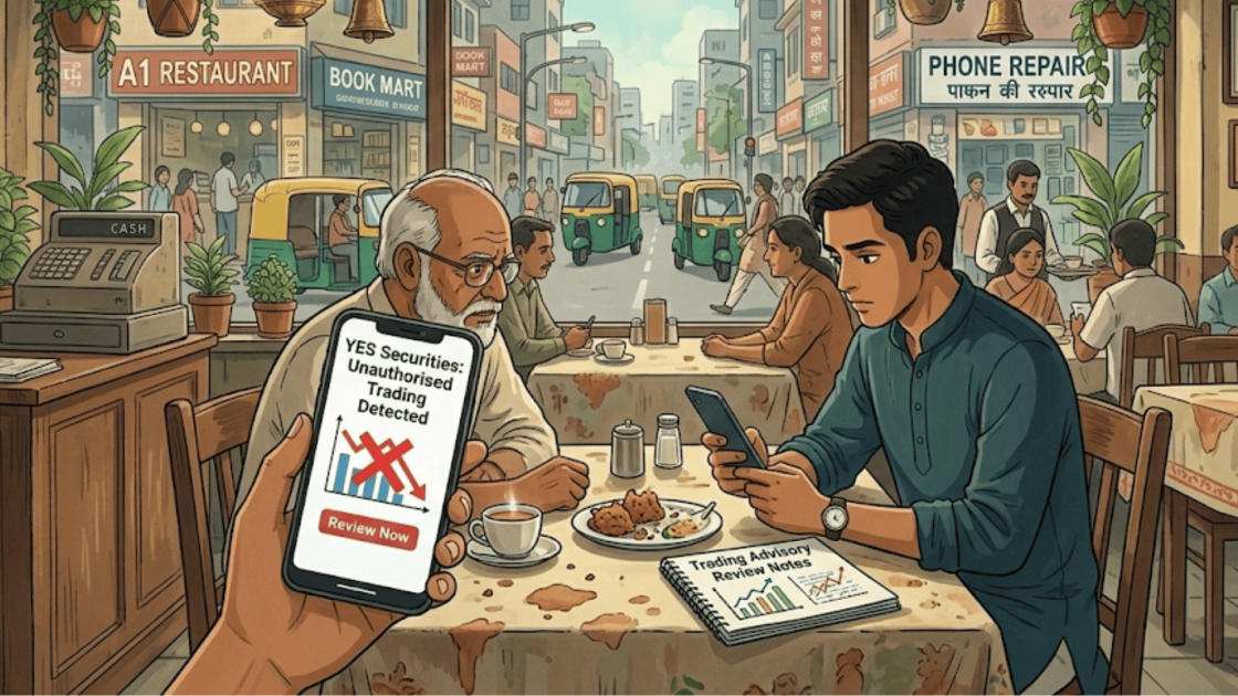 Yes Securities Unauthorised Trading