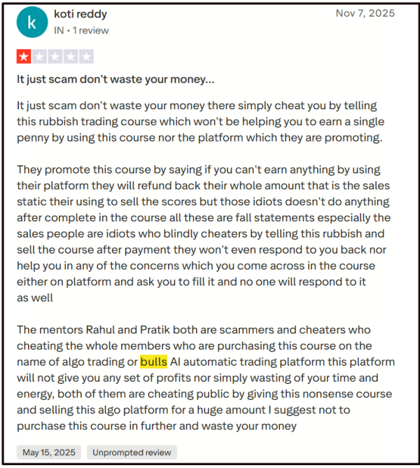 Bulls AI | Springpad's Algo Tool Reviews, & SEBI Status