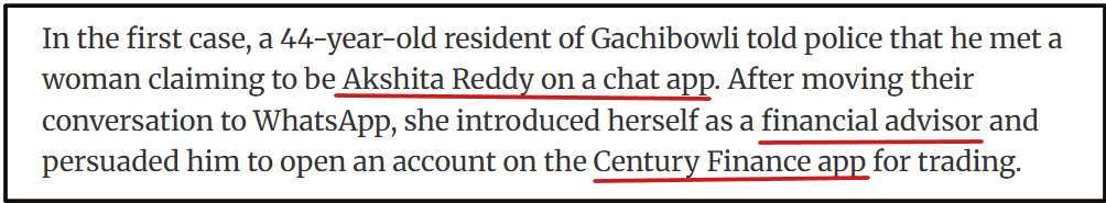 Century Finance scam