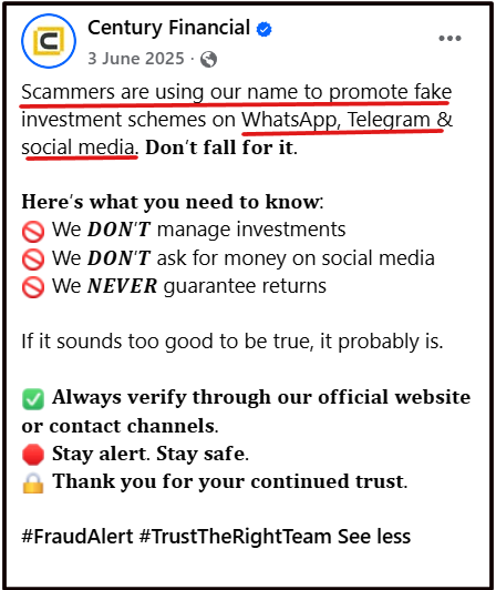 Century Finance Fake App