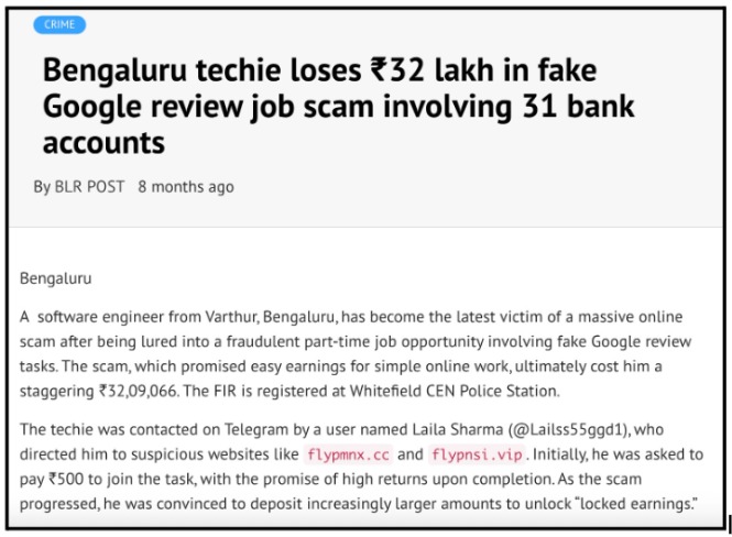 Real Google Review Scam Cases