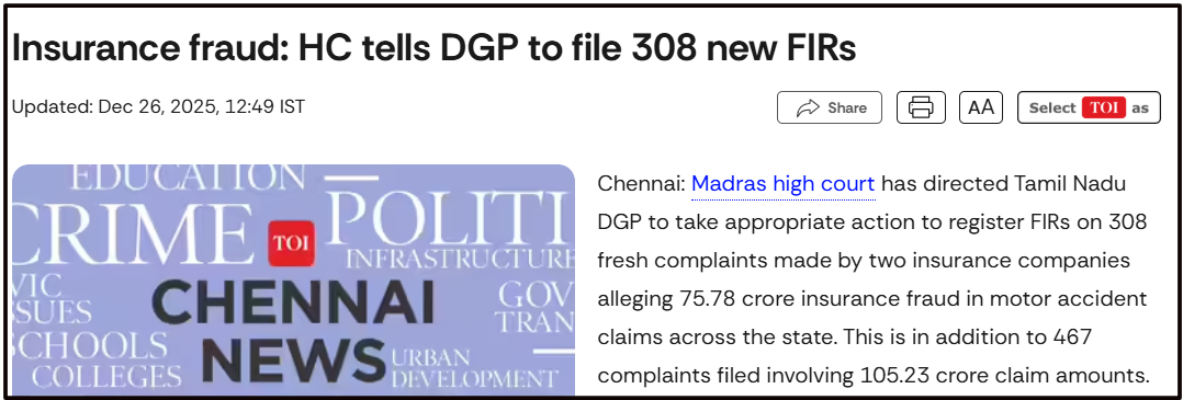 motor insurance fraud