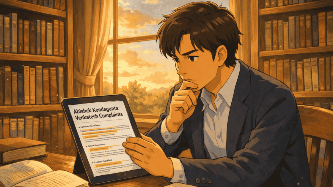 Abishek Kondagunta Venkatesh Complaints