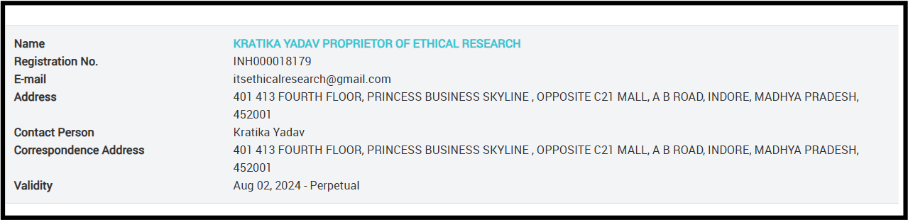 Ethical Research SEBI Registered