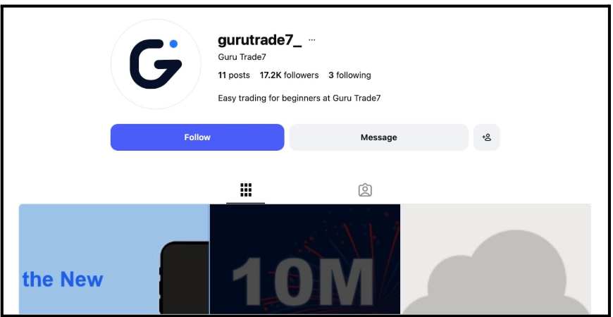 Guru trade 7 instagram channel